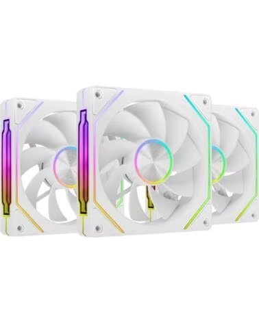 mars gaming Pack 3 Ventiladores Invertidos MF-LINKFINITYKIT2R- 12cm- ARGB- Blancos