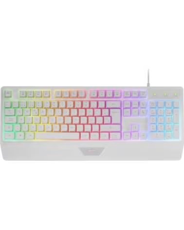 mars gaming Teclado Gaming SemiMecanico MK124- Blanco