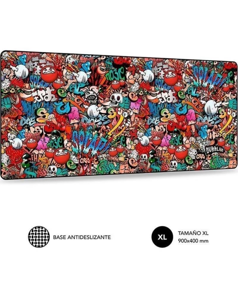 SUBBLIM Alfombrilla 01PUW02 Graffiti XL- 900 x 400 x 3 mm