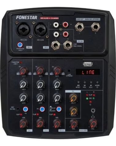 FONESTAR Mesa de Mezclas MIX-4LIVE