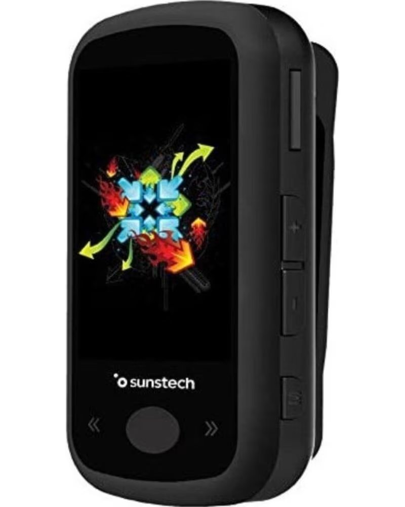 SUNSTECH Reproductor MP4 IbizaBT- 8GB- Pantalla 1 8- Radio FM- Negro