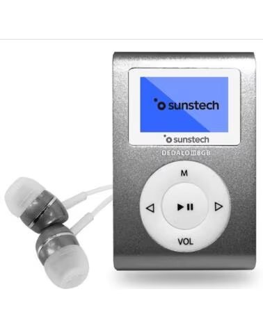 SUNSTECH Reproductor MP3 Dedalo III- 8GB- Radio FM- Gris