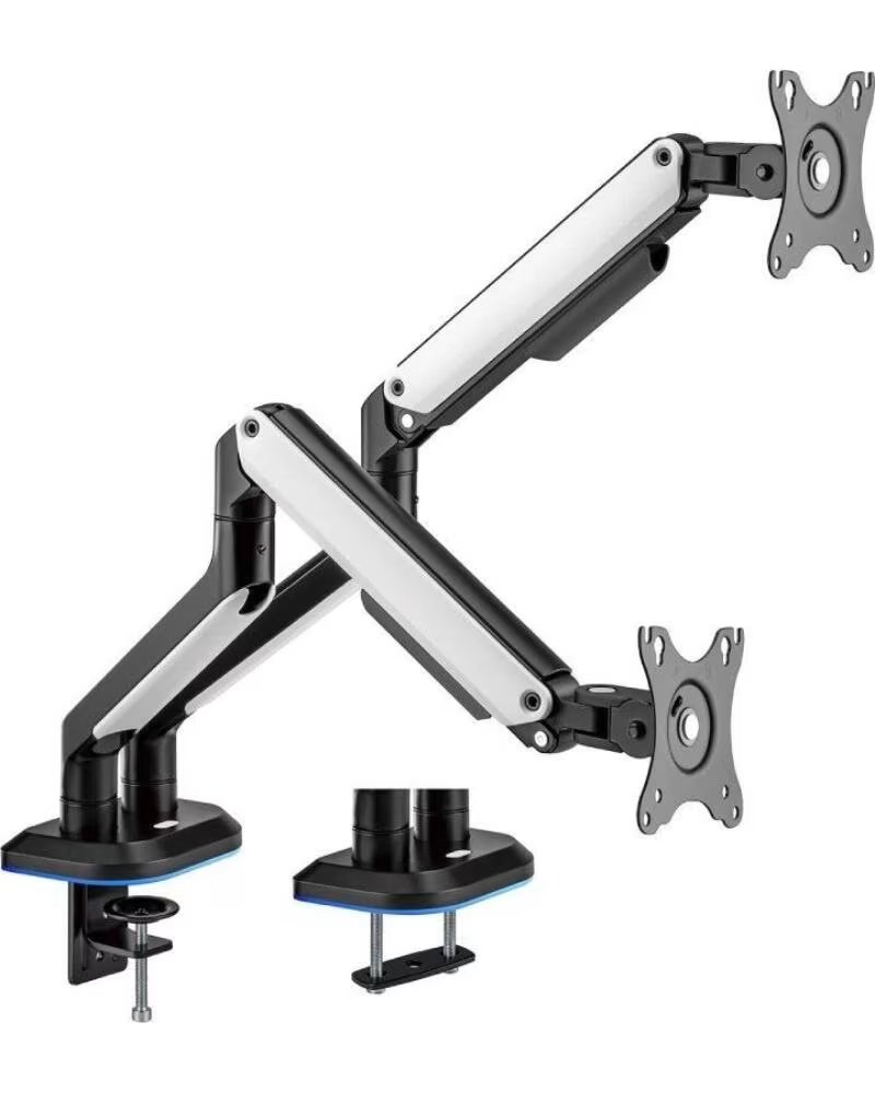 AISENS Soporte Gaming para 2 Monitores DT32TSR-297- hasta 9kg- con Iluminacion RGB