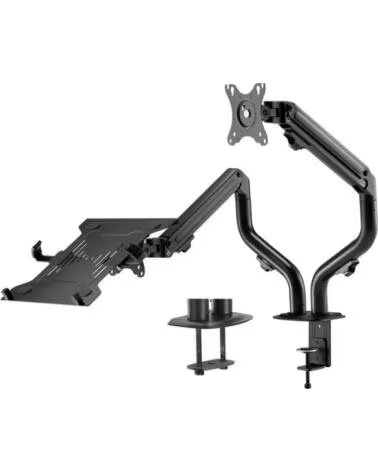 AISENS Soporte de Mesa Orientable- Inclinable DTL32TSR-195 para TV y Portatil de 17-32