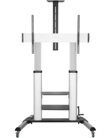 AISENS Soporte de Suelo Inclinable con Ruedas y Manivela FT100TE-125 para TV 60-100- hasta 100kg