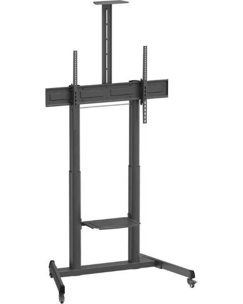 AISENS Soporte de Suelo Inclinable con Ruedas y Manivela FT100TE-403 para TV 60-100- hasta 100kg