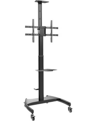 AISENS Soporte de Suelo Inclinable- Giratorio con Ruedas y Manivela FT70TE-169 para TV 37-70- hasta 50kg