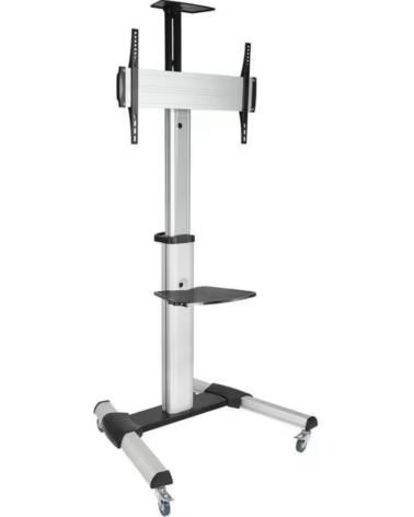 TOOQ Soporte de Suelo Inclinable- Ajustable con Ruedas FS1870M-B para TV de 37-70- hasta 50kg