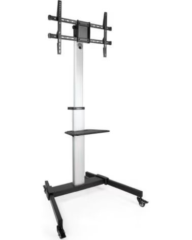 TOOQ Soporte de Suelo Inclinable- Ajustable con Ruedas FS1886M-B para TV de 37-86- hasta 50kg