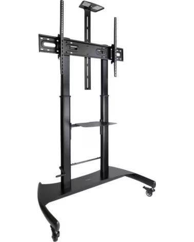 TOOQ Soporte de Suelo con Ruedas Inclinable- Nivelable FS20404HM-B para TV de 60-100- hasta 100kg