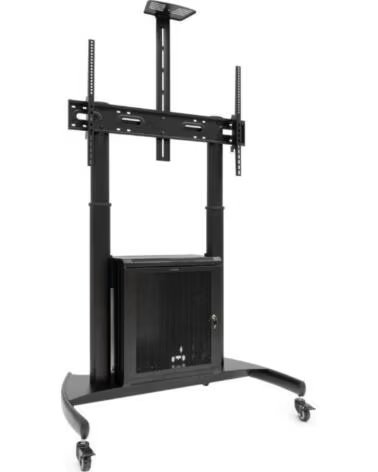 TOOQ Soporte de Suelo Inclinable con Ruedas Narnia FS20500M-B para TV de 60-100- hasta 100kg