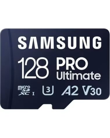 SAMSUNG MicroSDHC PRO Ultimate 128GB U3 V30 A2 4K