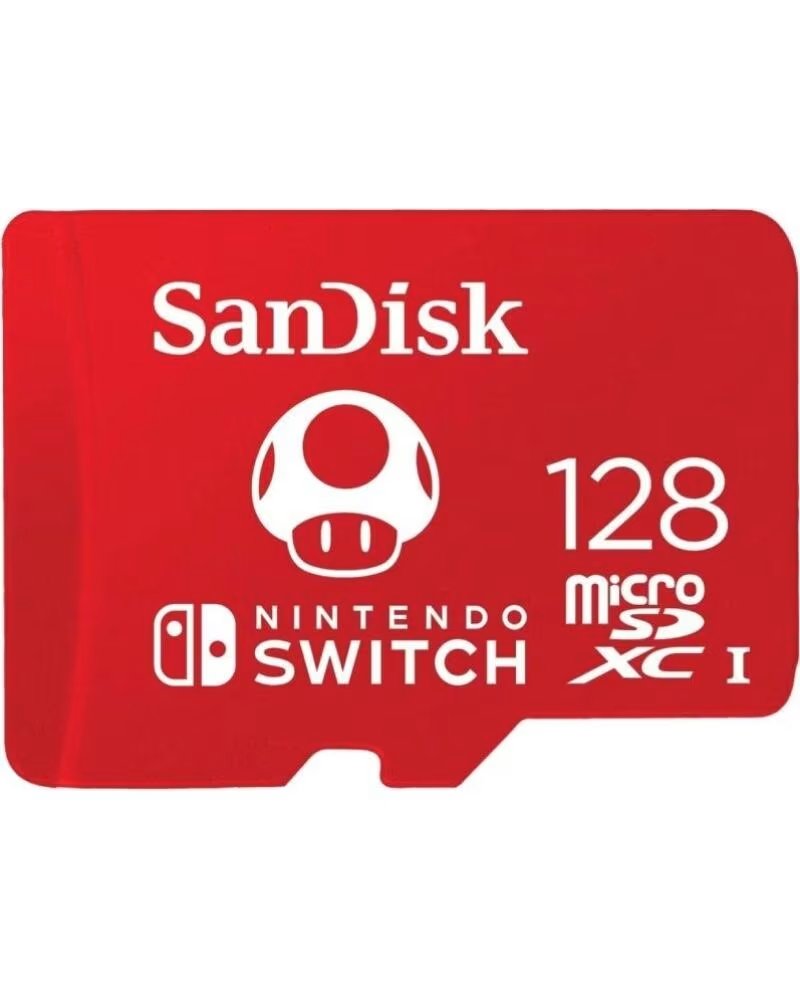 SANDISK Tarjeta de Memoria Nintendo Switch 128GB microSD XC UHS-I- Clase 10- 100MBs