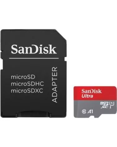 SANDISK Tarjeta de Memoria Ultra 64GB microSD XC con Adaptador- Clase 10- 140MBs