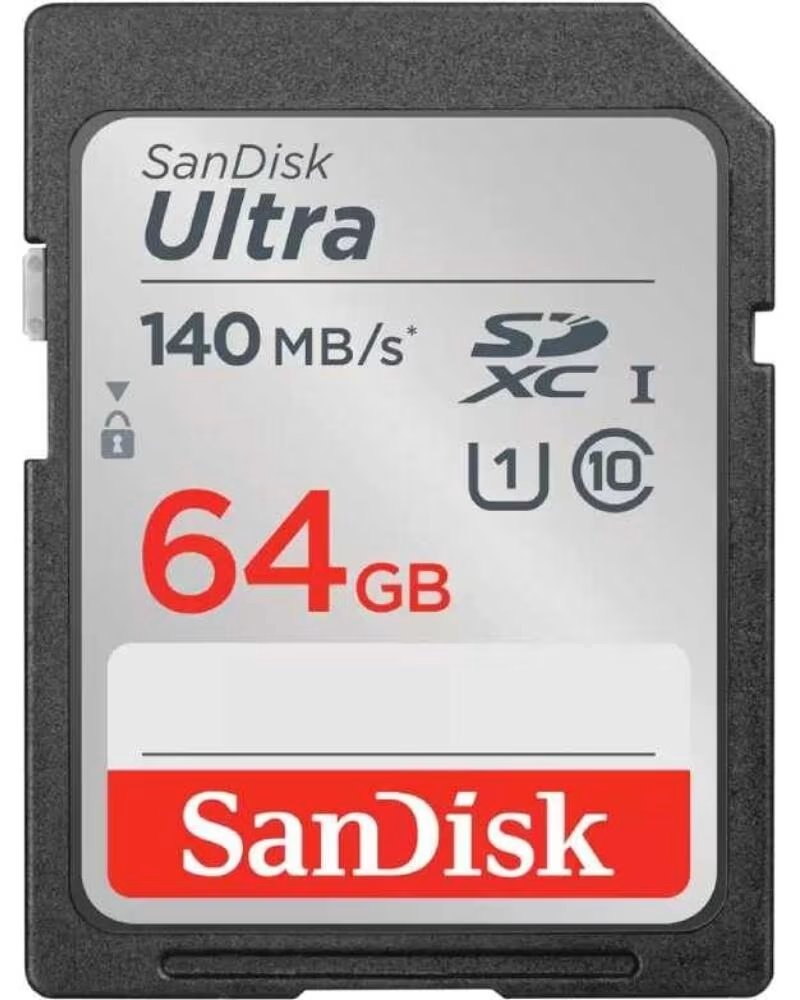SANDISK Tarjeta de Memoria Ultra 64GB SD HC UHS-I - SDXC- Clase 10- 140MBs