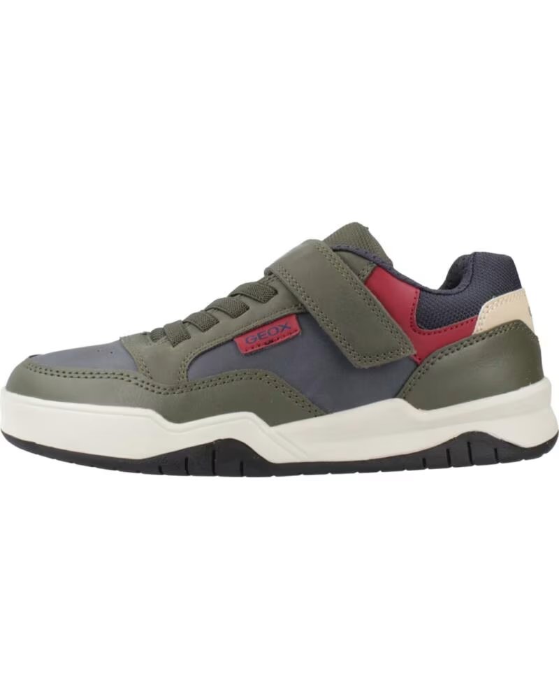 GEOX J PERTH J367RE SNEAKER IN MILITÄRGRÜN/MARINEBLAU C0938 MILITARY-NAVY