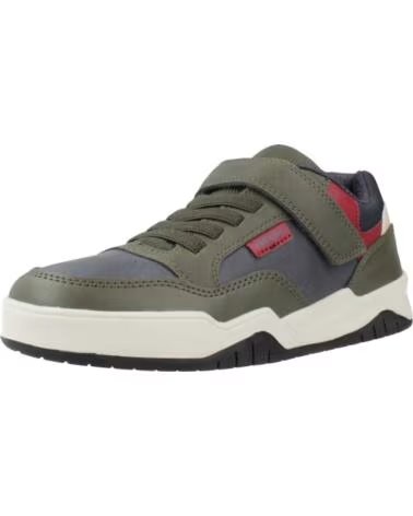 GEOX J PERTH J367RE SNEAKER IN MILITÄRGRÜN/MARINEBLAU C0938 MILITARY-NAVY