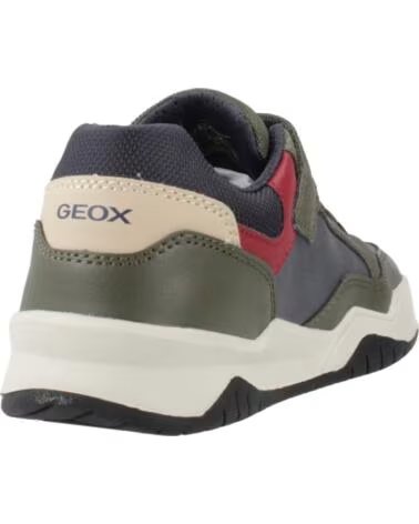 GEOX J PERTH J367RE SNEAKER IN MILITÄRGRÜN/MARINEBLAU C0938 MILITARY-NAVY