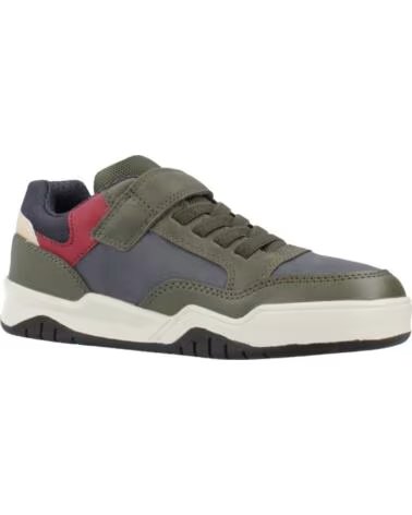 GEOX J PERTH J367RE SNEAKER IN MILITÄRGRÜN/MARINEBLAU C0938 MILITARY-NAVY