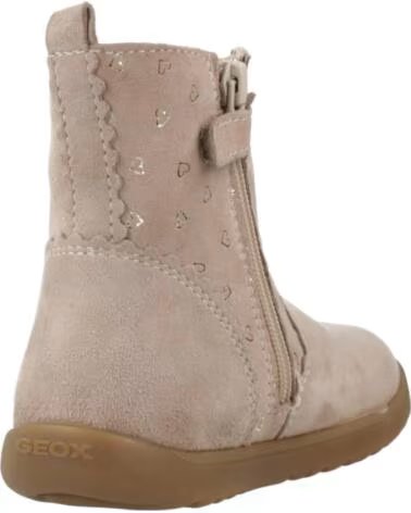 GEOX MACCHIA B264PA STIEFEL FÜR MÄDCHEN AUS LEDER IN BEIGE C5000