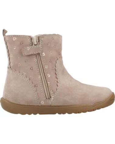 GEOX MACCHIA B264PA STIEFEL FÜR MÄDCHEN AUS LEDER IN BEIGE C5000
