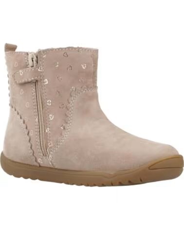 GEOX MACCHIA B264PA STIEFEL FÜR MÄDCHEN AUS LEDER IN BEIGE C5000
