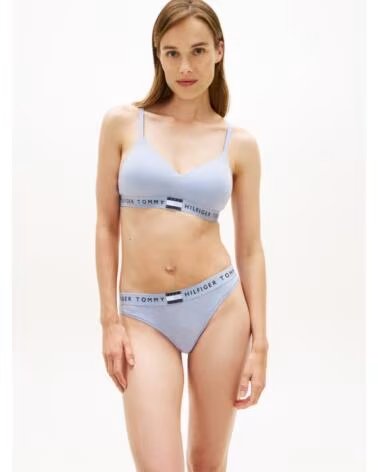 TOMMY HILFIGER TANGA CLÁSICA MUJER UW0UW06039 AZUL DZ1