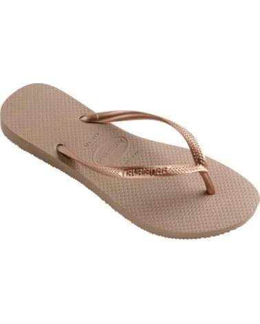 HAVAIANAS Chanclas Mujer Modelo Slim Color Marron 3581rosegl 3581ROSEGL