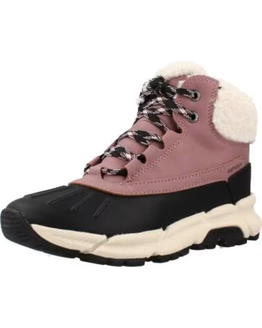 GEOX J56NGA J FLEXYPER PLUS BOTTES D´HIVER AMPHIBIOX C8049 DK ROSE-BLACK