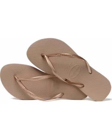 HAVAIANAS Chanclas Mujer Modelo Slim Color Marron 3581rosegl 3581ROSEGL