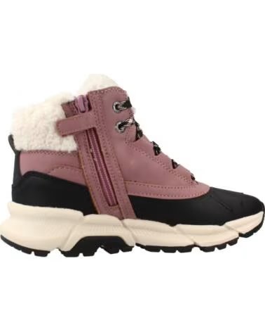 GEOX J56NGA J FLEXYPER PLUS BOTTES D´HIVER AMPHIBIOX C8049 DK ROSE-BLACK