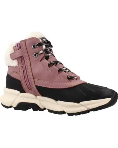 GEOX J56NGA J FLEXYPER PLUS BOTTES D´HIVER AMPHIBIOX C8049 DK ROSE-BLACK