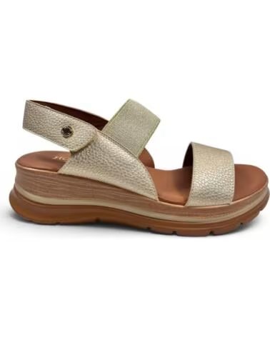 TIMBOS SANDÁLIA ANABELA CONFORTÁVEL FEMININA DOURADA 133297 AMARILLO