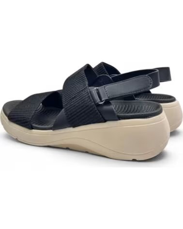 TIMBOS SANDÁLIA DE CUNHA CONFORTÁVEL PARA MULHER 133304 NEGRO