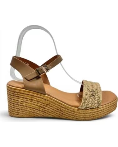 TIMBOS Sandalia cuna plataforma mujer kaki 133283 MARRóN