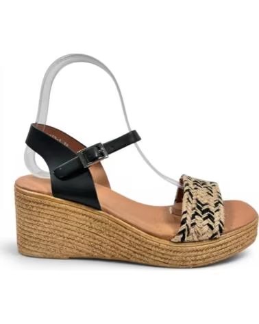 TIMBOS Sandalia cuna plataforma mujer negro 133284 NEGRO