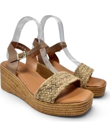 TIMBOS Sandalia cuna plataforma mujer kaki 133283 MARRóN