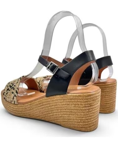 TIMBOS Sandalia cuna plataforma mujer negro 133284 NEGRO
