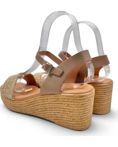 TIMBOS Sandalia cuna plataforma mujer kaki 133283 MARRóN