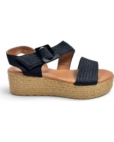 TIMBOS SANDÁLIA ANABELA PLATAFORMA 133281 NEGRO