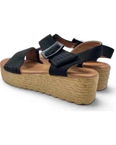 TIMBOS SANDÁLIA ANABELA PLATAFORMA 133281 NEGRO
