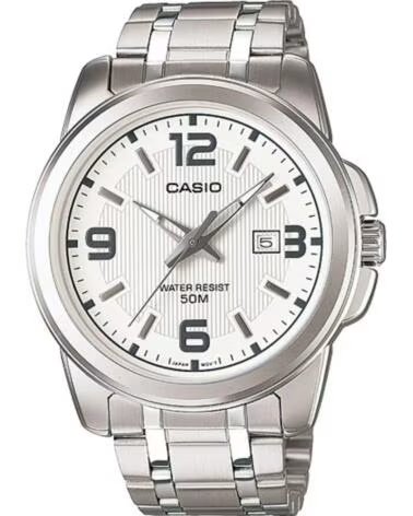 Inizio-CASIO-OROLOGIO CASIO MTP-1314D-7A UOMO ACCIAIO INOSSIDABILE-GRIS