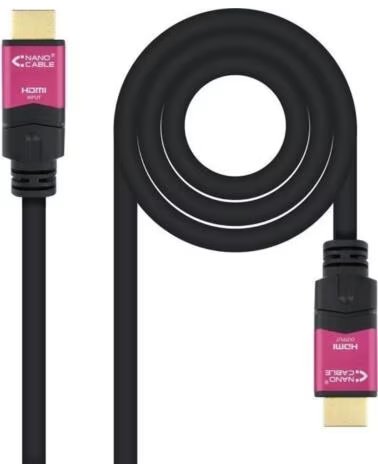 NANO CABLE Cable HDMI 2 0 4K Nanocable 10 15 3725- HDMI Macho - HDMI Macho- 25m- Negro