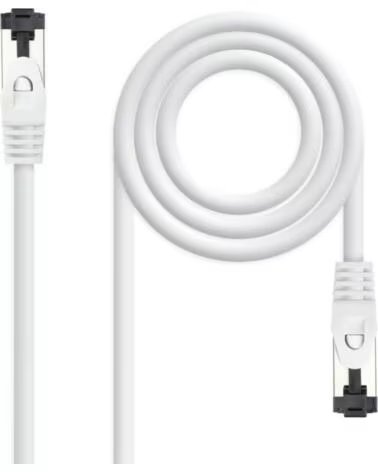 NANO CABLE NETWORK RJ45 SSTP NANOCABLE CAT 81, 1M, WHITE