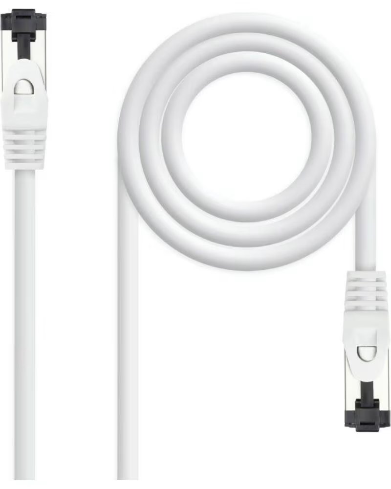 NANO CABLE NETWORK RJ45 SSTP NANOCABLE CAT 81, 1M, WHITE