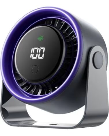 VENTION VENTILADOR DE MESA PBJH0 10W 7 PÁS COM DISPLAY DIGITAL E 3 VELOCIDADES