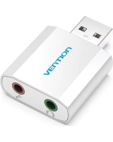 VENTION Tarjeta de Sonido VAB-S13- 2 1- Plata