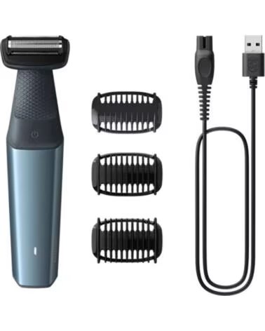 PHILIPS Afeitadora Bodygroom Series 3000 BG3027- con Bateria- 3 Accesorios