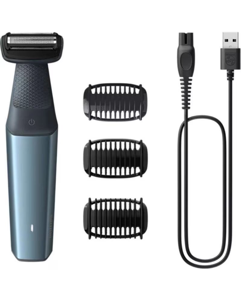 PHILIPS Afeitadora Bodygroom Series 3000 BG3027- con Bateria- 3 Accesorios