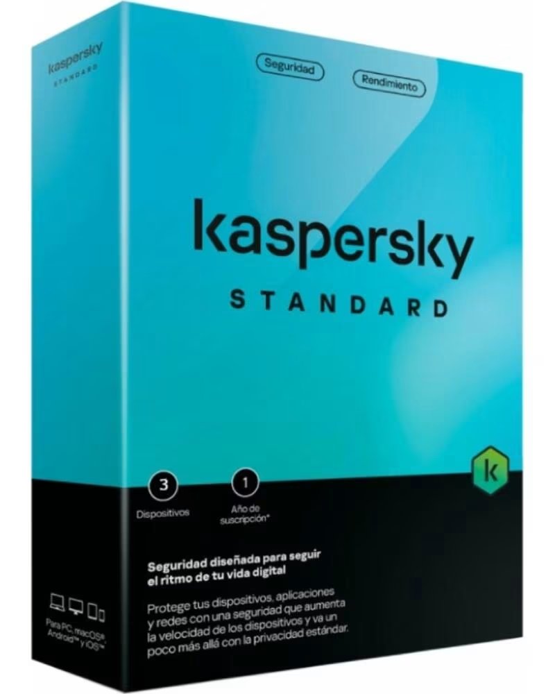 KASPERSKY Antivirus Standard- 3 Dispositivos- 1 Ano